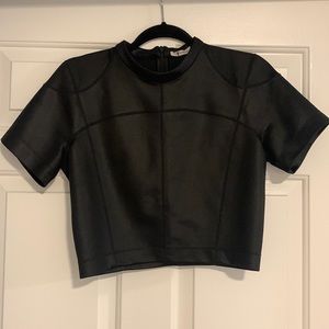 T by Alexander Wang black crop top